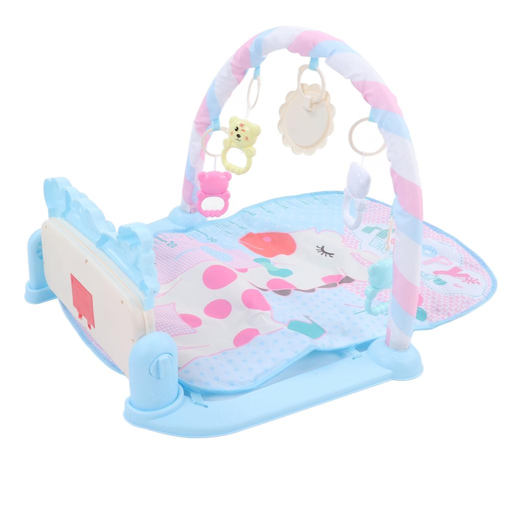 Baby Kick Play Piano Learning Toy Multifunctional Baby Play Mat with Piano Rattles for Baby Infant