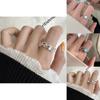 Contemporary Clear Moonstone And Zircon Ring For Women Offering Elegant And Distinctive Style