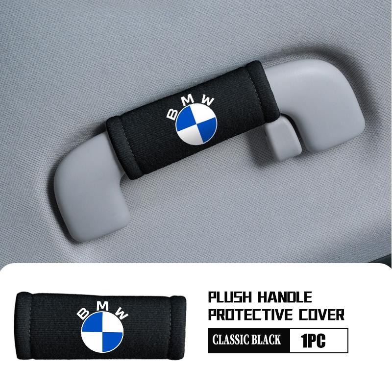 CJR4  Plush Car Roof Handle Protective Cover Soft Grip Assist Universal For BMW M Sport M2 M3 M4 M5 M6 E46 E90 E60 F10 F20 E87 X3 X6