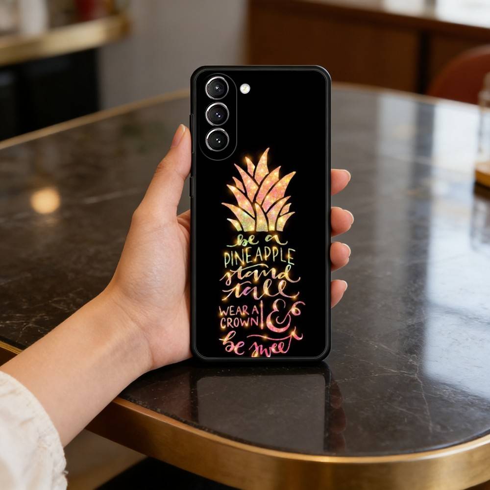 S-Лето P-Ананас Чехол для Samsung Galaxy S21 S25 FE S24 S23 Ultra S20 S9 S22 Plus S10 TPU Чехол