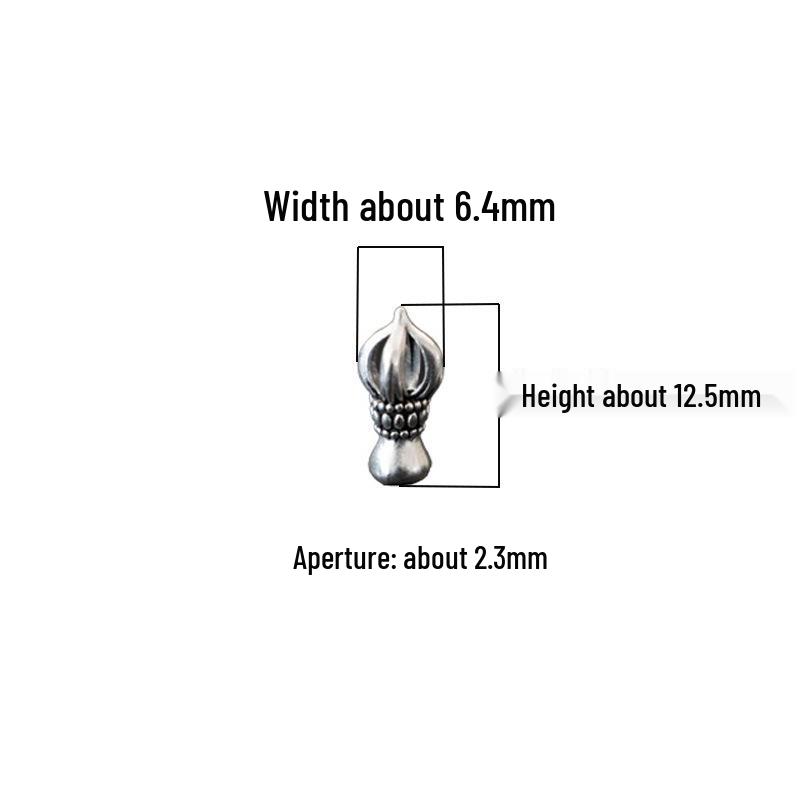 Браслет с головой Будды, узором даосской мантры, благоприятным облаком и семенами бодхи.