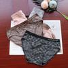 Women's Seamless Panties Ammonia Breathable Briefs Lace Pattern Low Waist Underwear Ladies Comfortable Triangle Panty