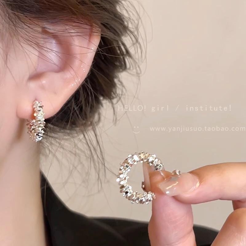 Popular Pearl Butterfly Earrings Women's Premium Sense Niche Light Luxury Silver Needle Earrings Ear Jewelry