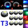 10 шт. T3 SMD светодиодные автомобильные лампы Neo Wedge Climate Instrument Gauge Dashboard Light Lamps Auto Interior Indicator Lamp