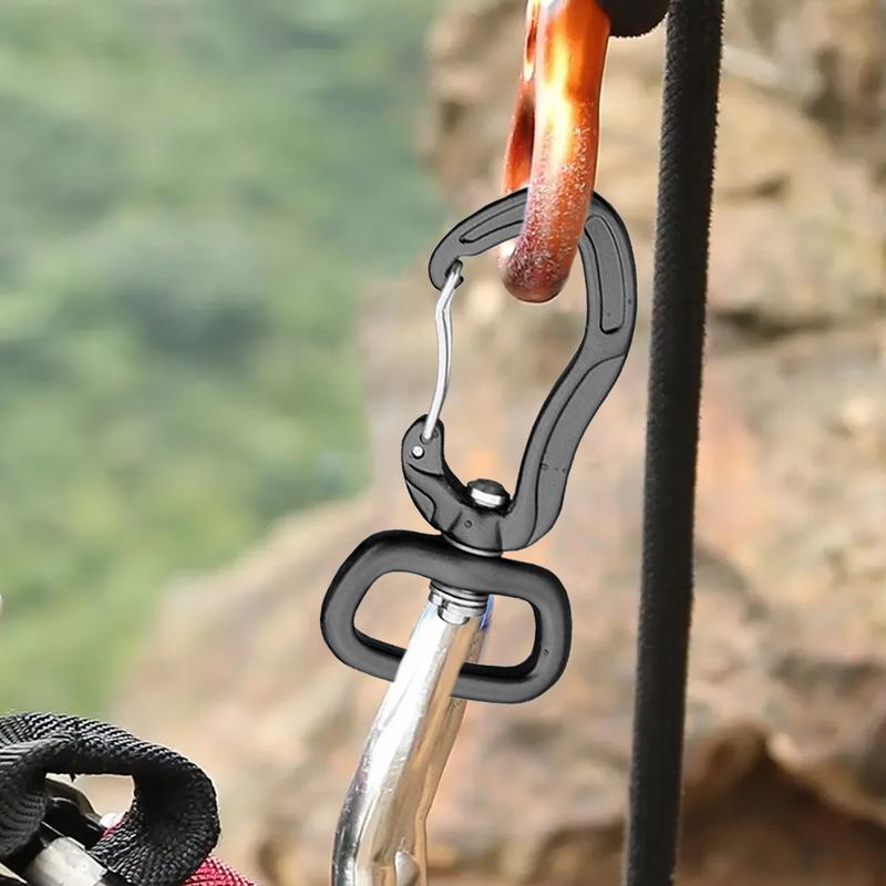 Carabiner Clip Outdoor Carabiner D Ring Shape Key Chain Clip Hook Multipurpose For Camping Hiking Backpacking Clips