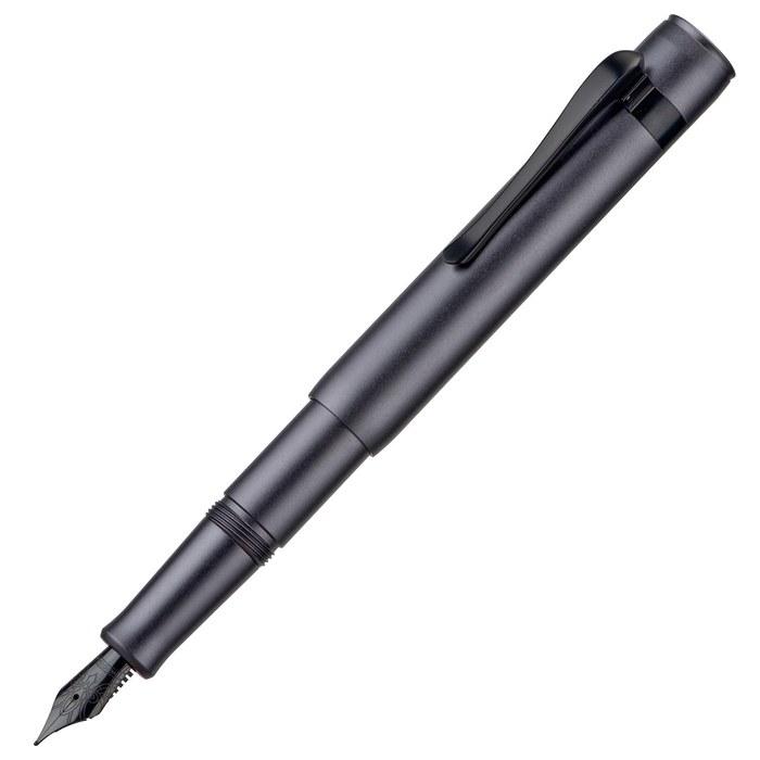 Hongdian M2 Mini Fountain Pen, Fine Nib, Soft Tip, Gray Aluminum, Slim Pocket Travel Pen