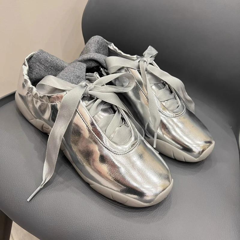 Модные балетки 2025 Женский модный дизайн Мягкая подошва Повседневная спортивная обувь Женские балетки