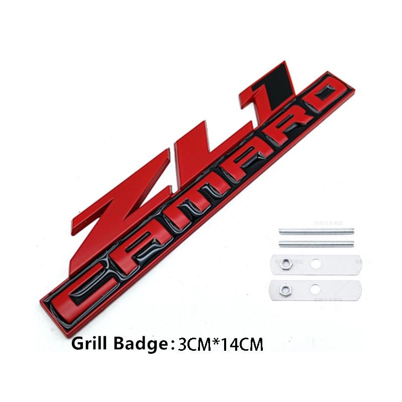 Metal ZL1 Grill Badge Car Rear Trunk Emblem ZL1 Decals Stickers Car Styling For Super Hornet Car Styling Auto Accessories