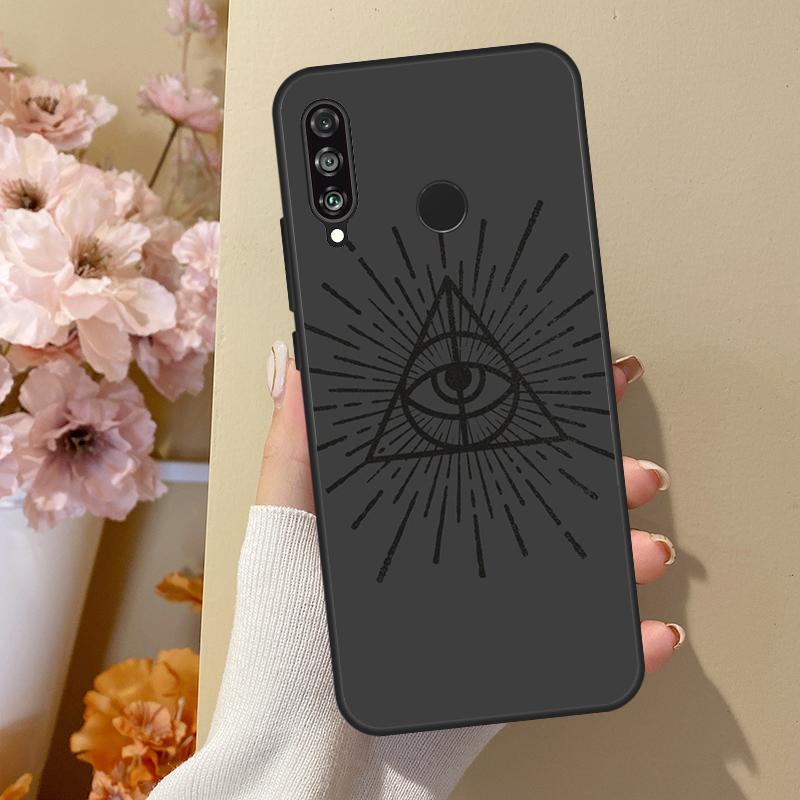 Чехол Illuminati Eye Occult Pyramid для Huawei Nova 12i 8i 11i 12s 9 10 SE Y60 Y70 Y90 Y72 Y73 Y61 Y91 P60 Pro P30 P40 Lite