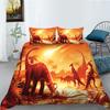 Cartoon Dinosaur Digital Printing Bedding Two Or Three Piece Digital Printing Polyester