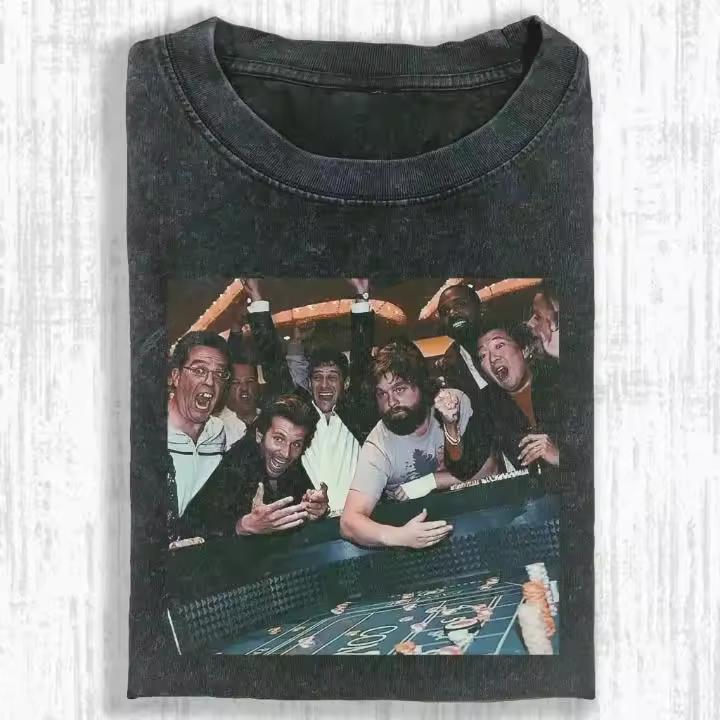 Vintage Washed Shirt, Funny Meme Scene Tee, Retro Comedy Movie Parody Gift Summer unisex Washed T-Shirt cotton T-shirt Top