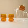 Glass Pitcher Cute Teapots Glass Set Tea Set Kettle Glass Mug Cups Teaware Heat Resistant Glasses Tea Pot Set Tea Infuser