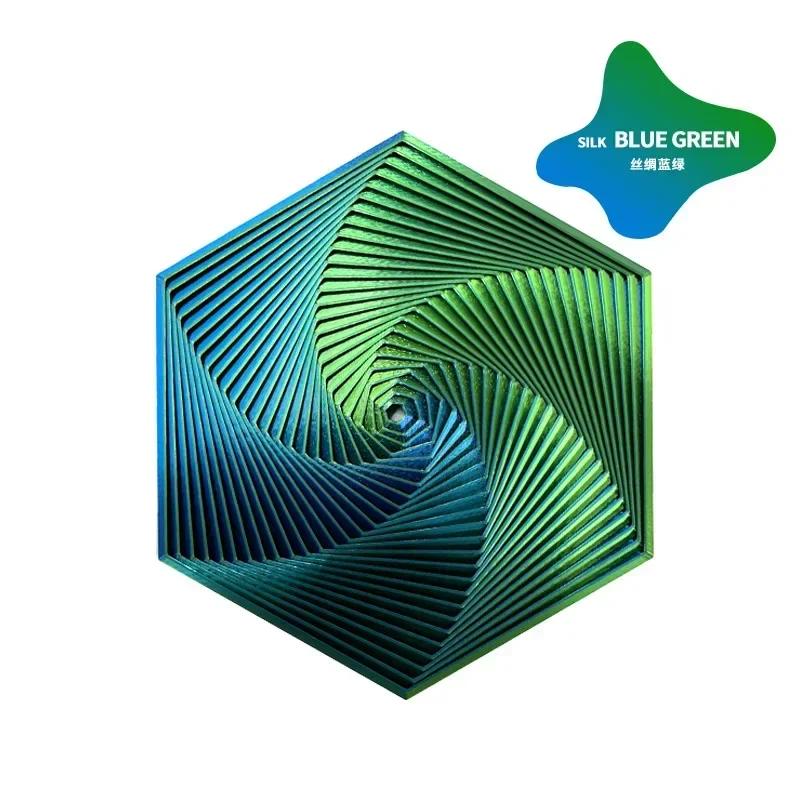 3D Printed Fractal Fidget Hexagon 7Cm Portable Playing Sensory Anti-Stress Toy Desktop Ornament Kid Toy Visual Surprise Toy Game