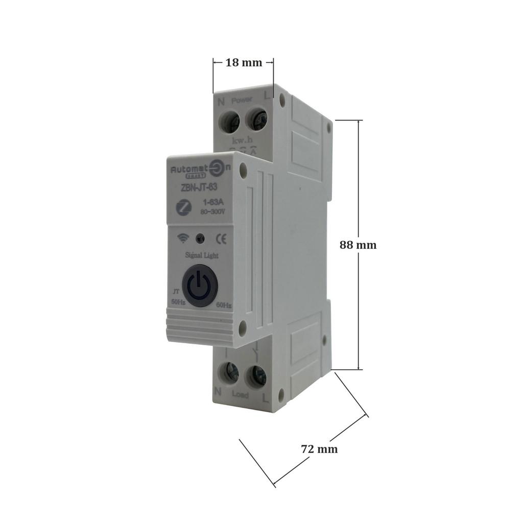 Zigbee Tuya Fuse 1-63A