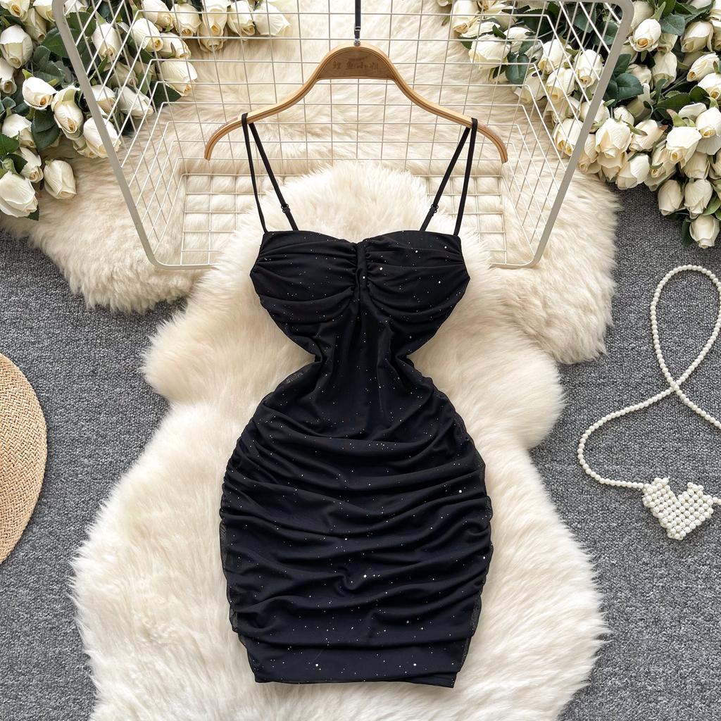 Летние женские сексуальные тонкие облегающие мини-короткие платья для вечеринок на тонких бретельках с открытой спиной