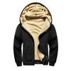 Autumn and Winter New Zip Lamb Wool Sweater Padded Thickened Jacket Warm Home Wear Hooded Cardigan Tops