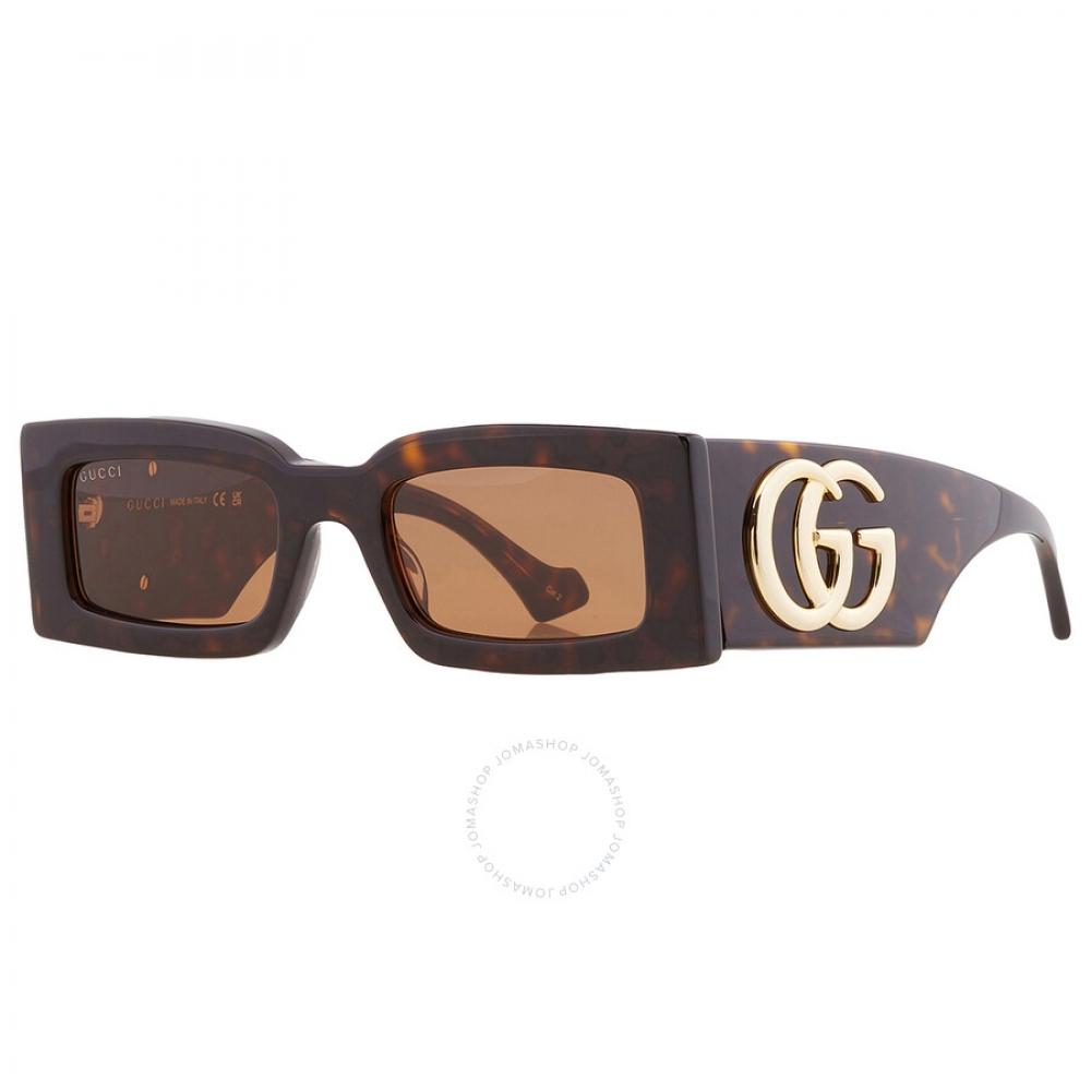 Gucci Brown Rectangular Ladies Sunglasses Gg1425s 002 53