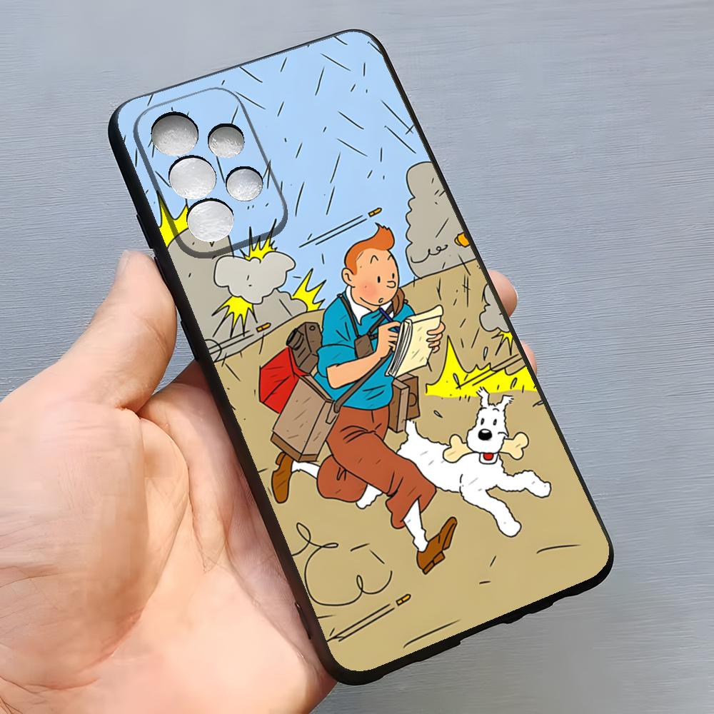 Модный Чехол для Телефона Приключения Тинтина Для Samsung S26 S25 Edge S24 S23 S22 S21 S20 Ultra Plus Fe Galaxy A54 A53 A34 A25 A16 Чехол