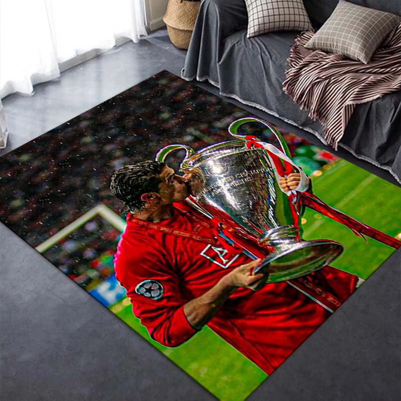 Новый ковер C Ronaldo 2025 для гостиной, спальни, дома, украшение дивана, детский игровой нескользящий коврик25