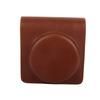 Protective PU Leather Camera Case Bag with Strap for Fujifilm Instax SQ6 (Brown)