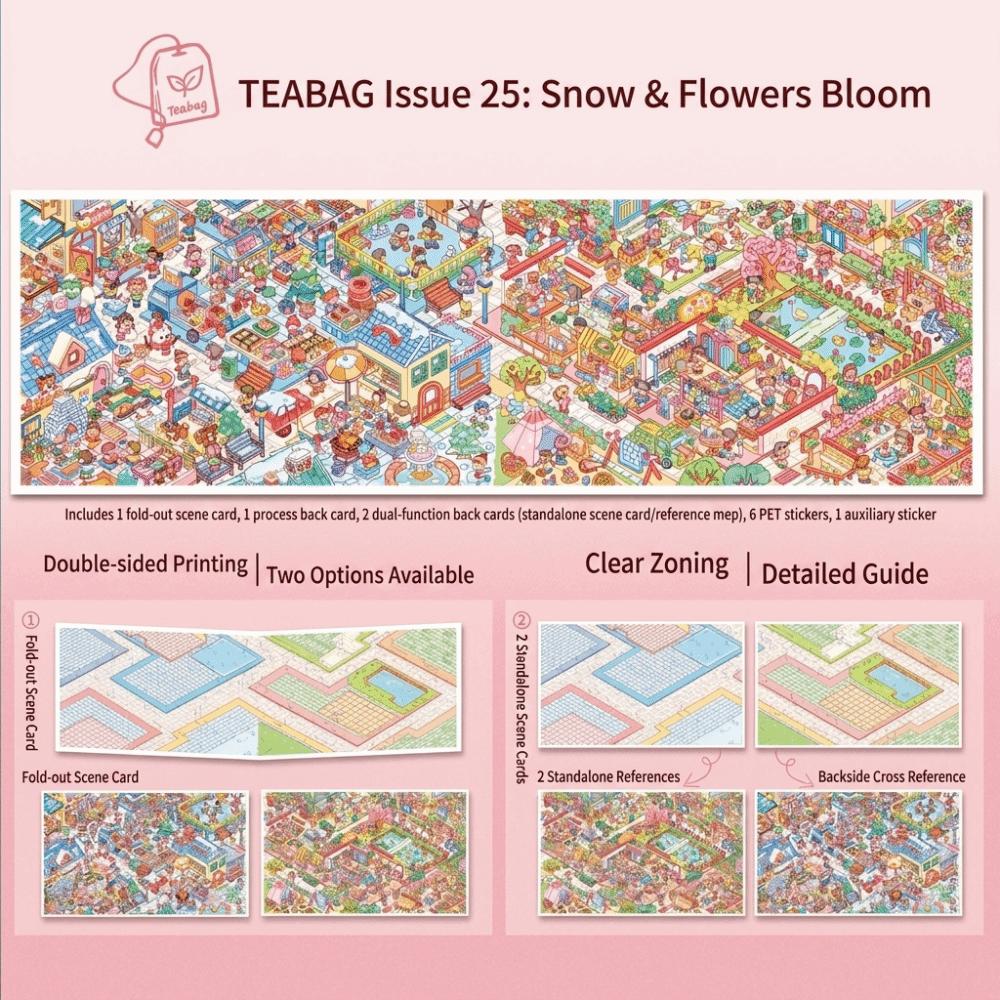 1 Set Winter Landscape Stickers Creative DIY Sticker Kawaii Pocket Scene Sticker Journal Decoration