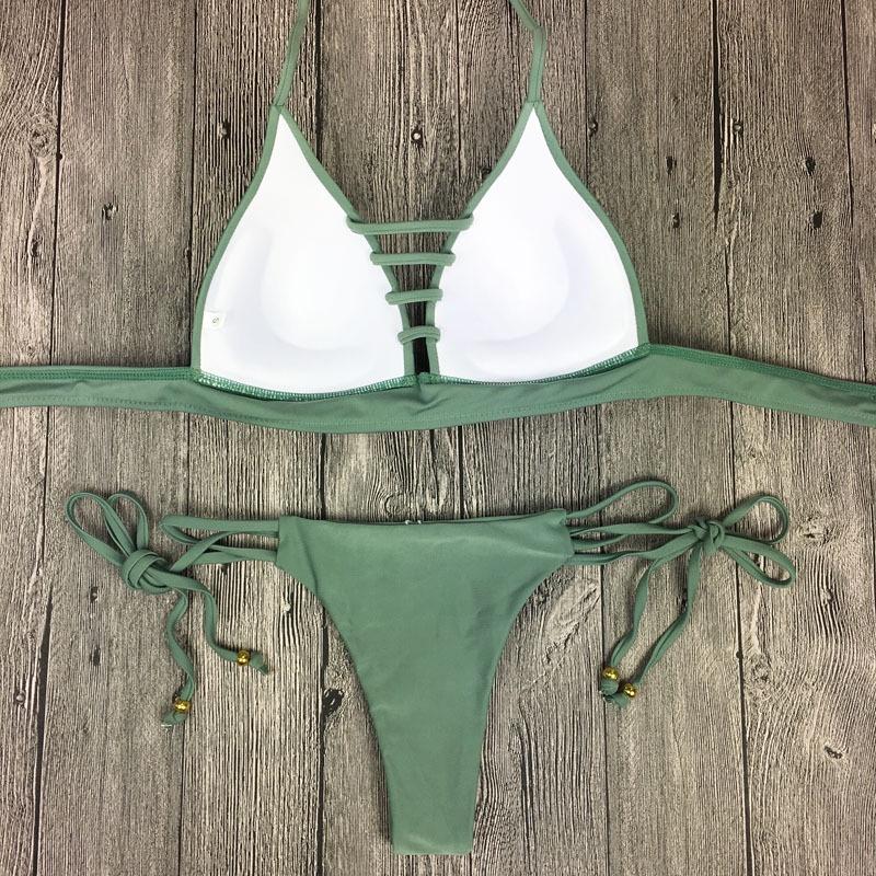 Premium Quality Fashion Set Of Bikini Women Swimwear With Elegant Push Up Bra