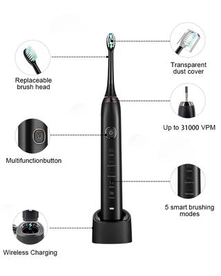 Ультразвуковая зубная щетка электрическая S100 IPX7 Waterpro перезаряжаемая звуковая детская зубная щетка USB дорожный чехол Szczoteczka