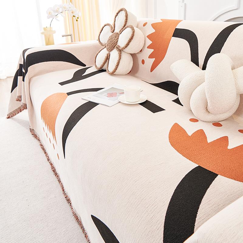 Nordic Creative Sofa Towel Full Cover Cloth Chenille Thickened Anti-Scratching Sofa Cover All-Inclusive Universal Cover