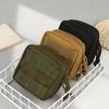 Маленькая тактическая подсумка Микро утилитарная Molle-совместимая сумка Съемный прозрачный карман для ID Мини-нож Компас Фонарик Сумка для хранения карт Пояс