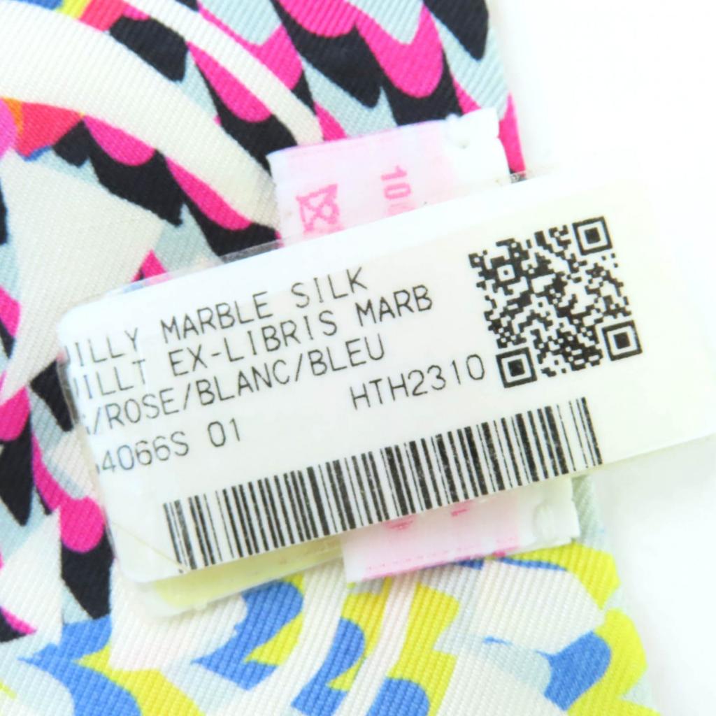 Pristine HERMES scarf EX-LIBRIS MARBLE Kyoto Marble Limited Edition silk Women Used