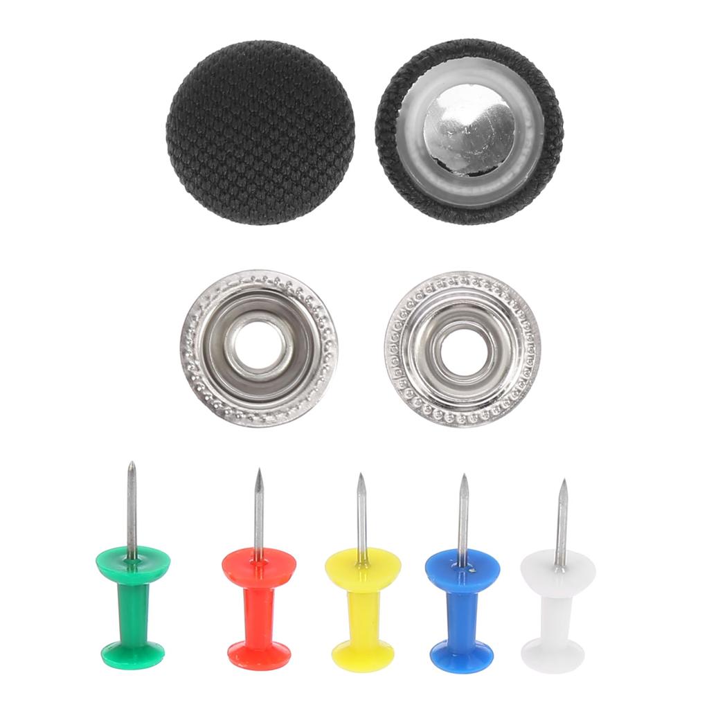 X AUTOHAUX Заклепки для ремонта крыши Заклепки для крыши Колпачки для заклепок Пряжки для кнопок обшивки потолка для внутреннего крепления потолка 60 шт. Черные