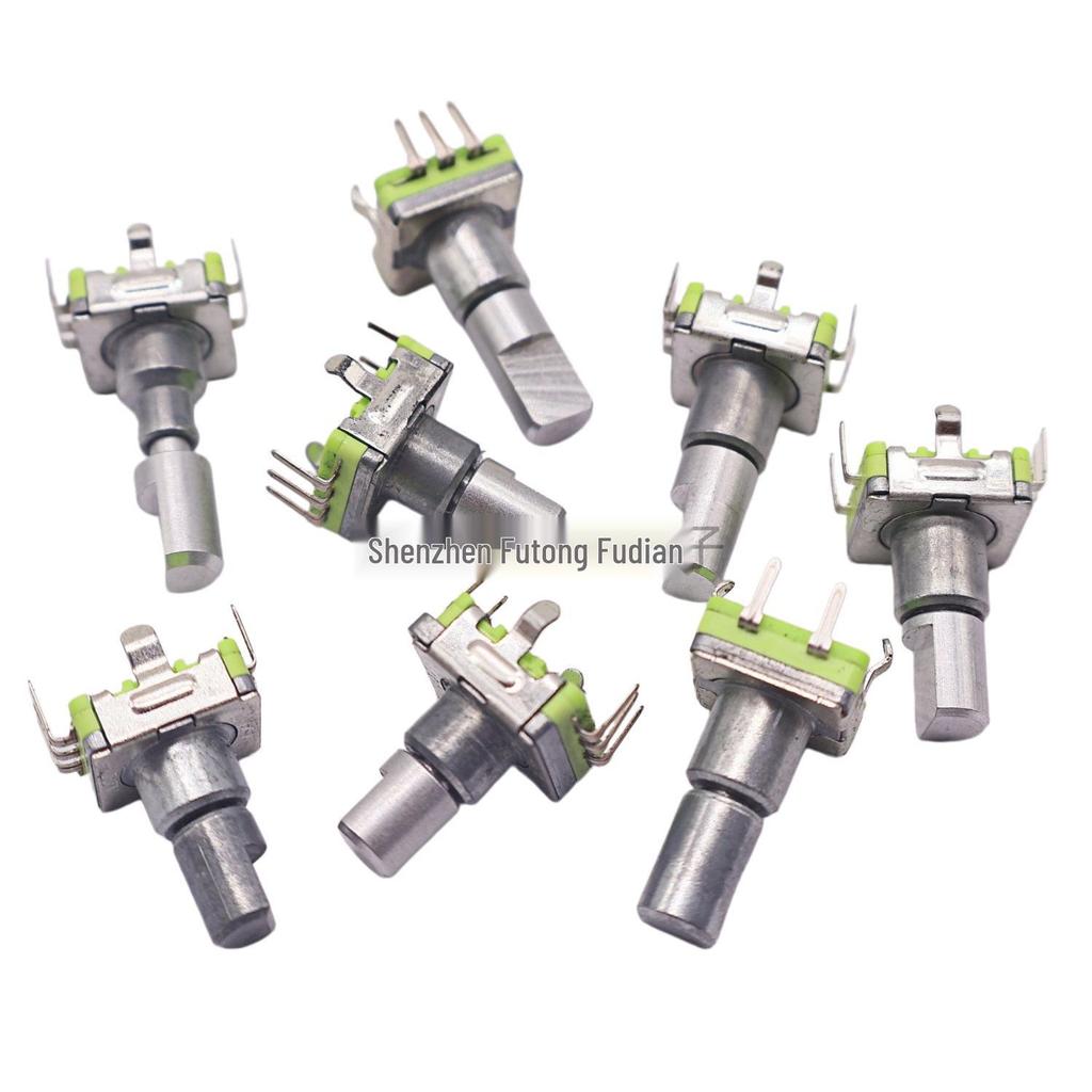 LJV Lin Ji Wei EC11 Car Console Navigation Volume Encoder & Switch - 360° Rotation, Half Shaft with Switch