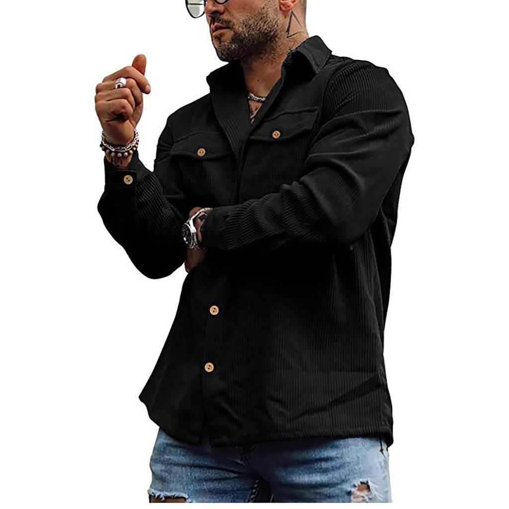 Мужская весенне-осенняя стильная трехмерная куртка с накладными карманами и пуговицами, мужская куртка с принтом