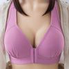 Push Up Bra Breathable Front Button Comfort Gather Underwear Shakeproof Wirefree Yoga No Steel Ring Large Size
