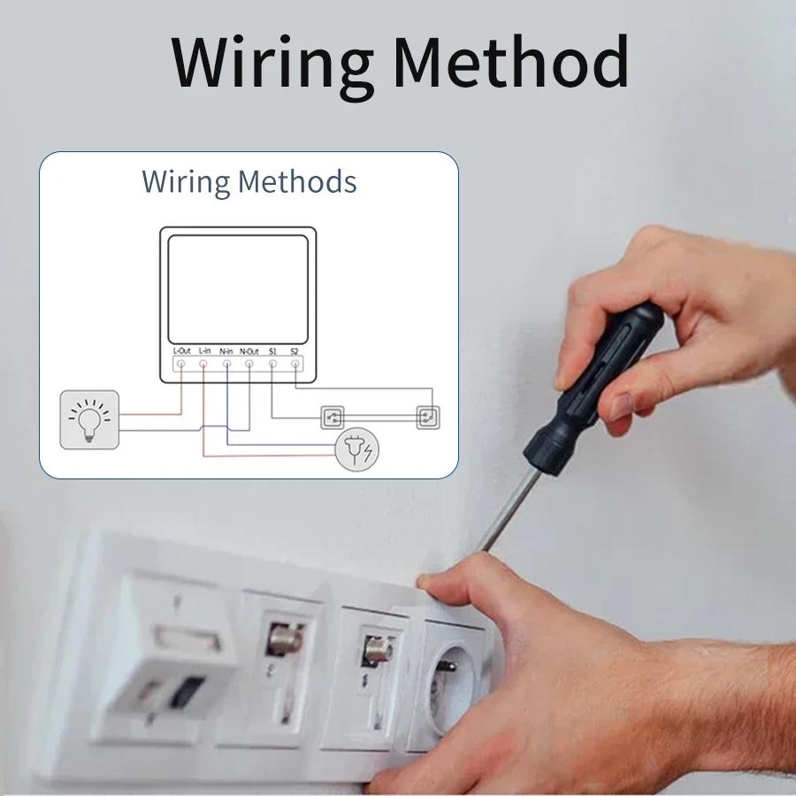 Умный переключатель WiFi и RF 2.4G AC100-240V 16A Автоматический выключатель Реле Управление через приложение Cozylife с Alexa Google Home Yandex SmartThings