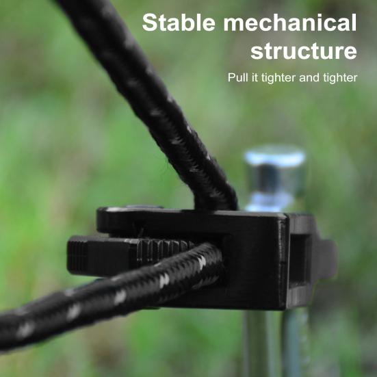 Rope Tensioner Self-locking Regulator Rustproof Lightweight Portable Strong Load-Bearing Ergonomic Quick Fix Buckle Cord Adjuster