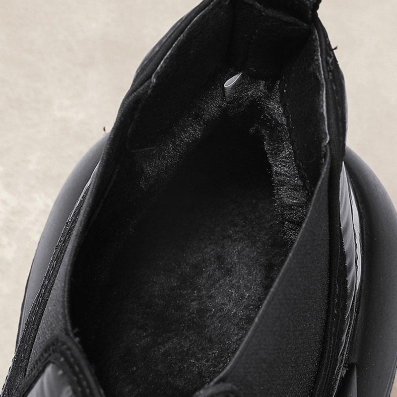 Модные водонепроницаемые зимние ботинки Hombre с толстой подошвой, теплые плюшевые меховые ботильоны, мужские ботинки Botines, зимняя хлопковая обувь 2024 года