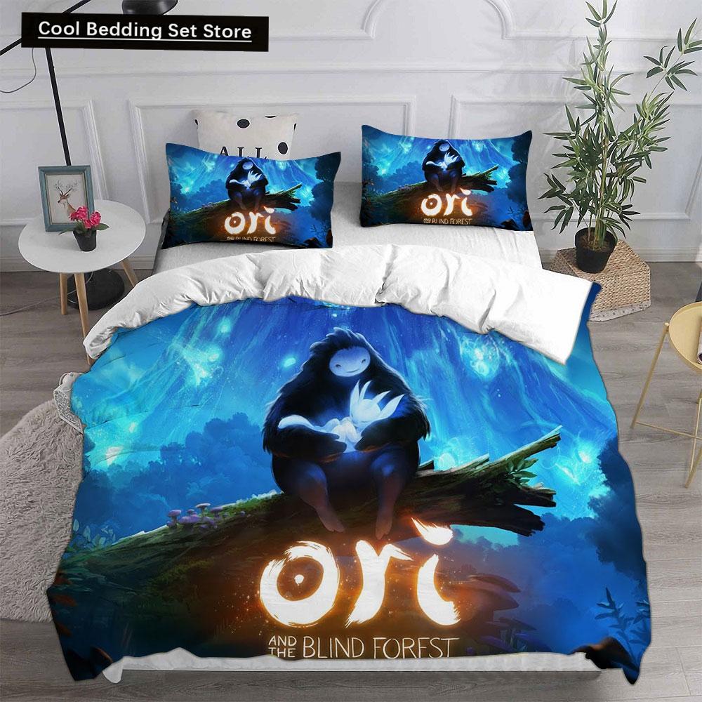 3D Игра Ори и Слепой Лес Комплекты постельного белья Одеяло Одеяло Покрывало Пододеяльник Наволочка 2-3 предмета Комплекты Детский Взрослый Размер