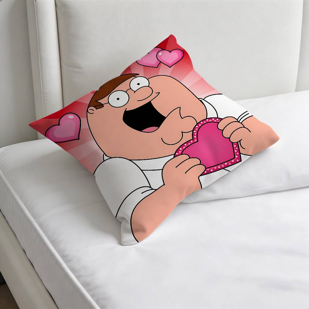 FFamily PPETER GGuy Decorative Square Pillow Cover Modern Cushion Case for Living Room Bedroom