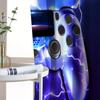 2pcs Cool Lightning Gamepad 3D Printed Thin Curtains for Boys Bedroom Living Room Curtains Perfect For Gaming And Home Decor