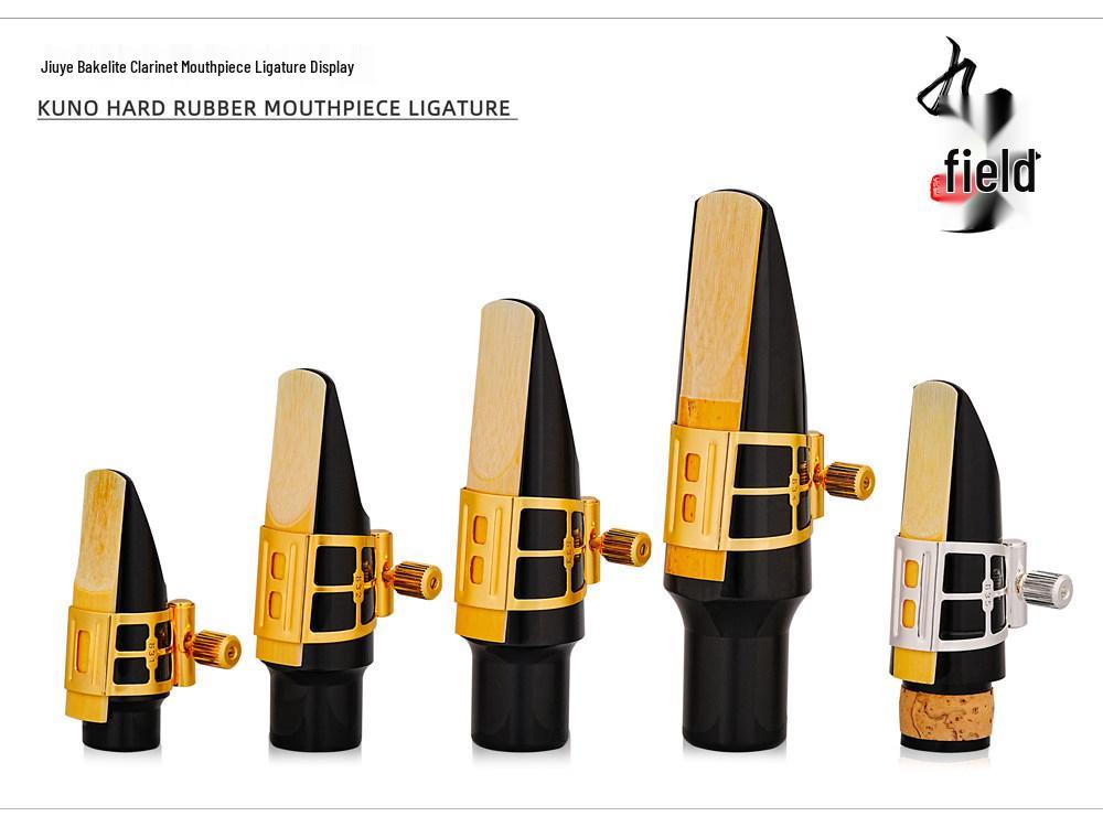 KUNO Jiu Ye Metal Cassette Clip 83 Series: High-Middle Tenor Bakelite Flute Mouthpiece Clip