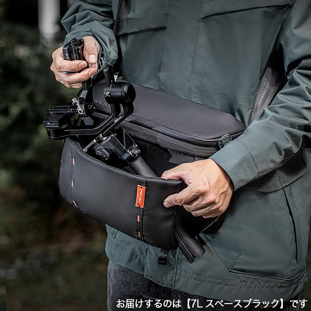 PGYTECH OneMo Sling 7L Camera Shoulder 2L Removable Cushioned Shoulder Suitable for DSLR and Mirrorless Small Sling Multiple Adjustable Shockproof