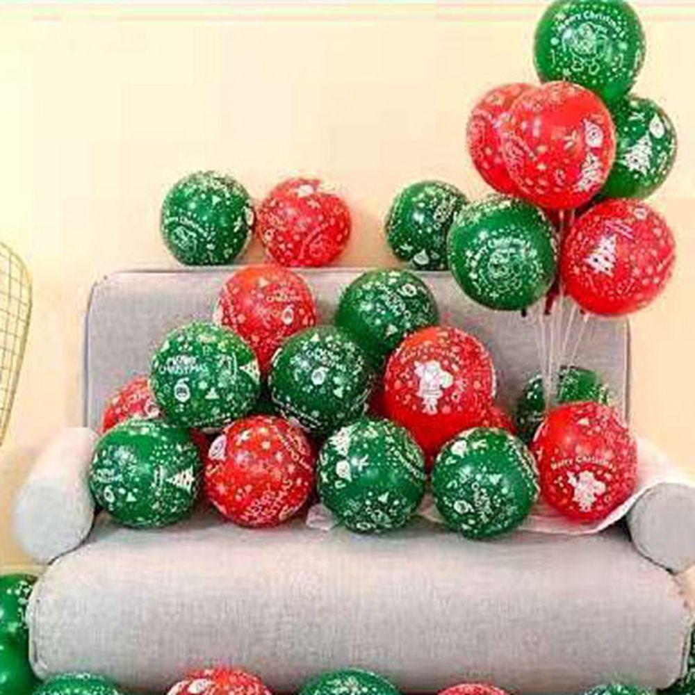 Рождественские латексные шары Золотые зеленые шары Конфетти Воздушные рождественские елки День рождения Детская вечеринка Украшения Свадебные принадлежности