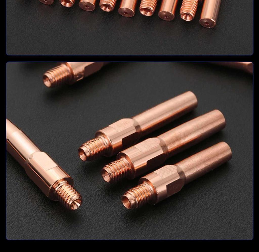 Набор контактных наконечников для MIG-сварки: Аксессуары для пистолета с газовой защитой CO2, медное токопроводящее сопло