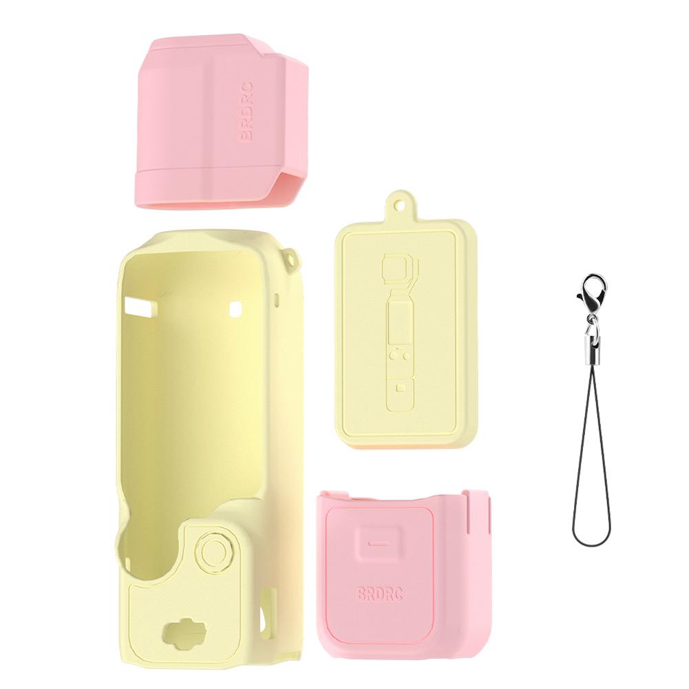 Силиконовый чехол для ручки DJI Osmo Pocket 3 Мягкий чехол-накладка Защитная крышка для объектива Защитный чехол от царапин для аксессуаров DJI Pocket 3