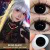 FUNSACHY 2pcs Anime Cosplay Contact Lenses Colored Lens for Crazy Halloween Solid Color Blue Contacts Pink Beauty Pupil Yearly