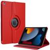 Protective Case - BOOLING - for iPad 10.2" - Anti-Scratch - 360° Rotating Case - Red