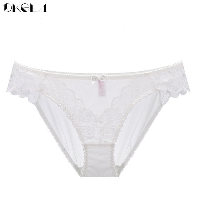 DKGEA Сексуальные трусы с низкой талией, прозрачные кружевные трусики, женское нижнее белье