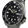 Seiko 5 Sports Black Dial Gunmetal Gray Stainless Steel Automatic Watch SRPD65K1 Men's