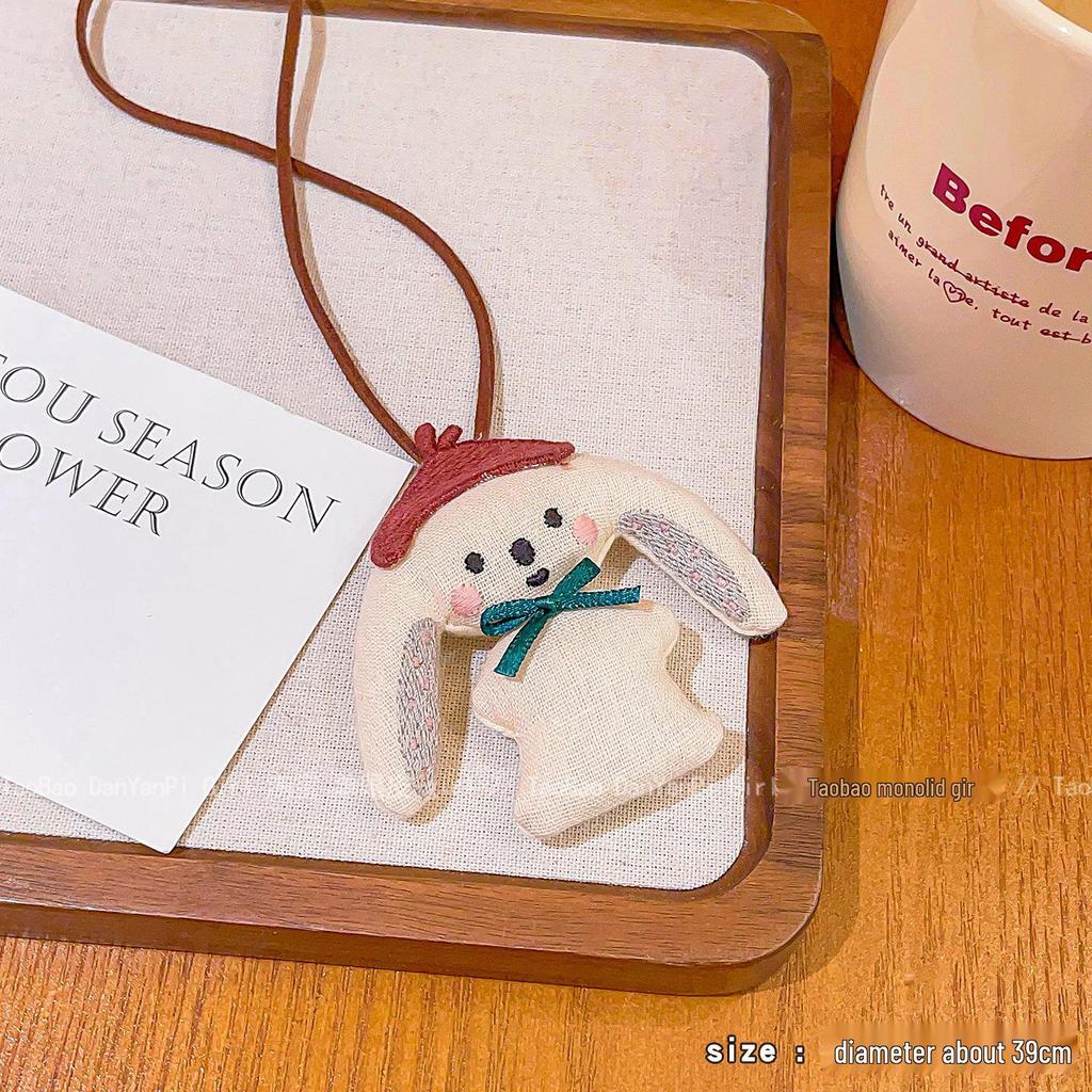 2024 Cute Cartoon Sweater Lanyard Chain for Women - Autumn/Winter Pendant Neckwear & Accessory